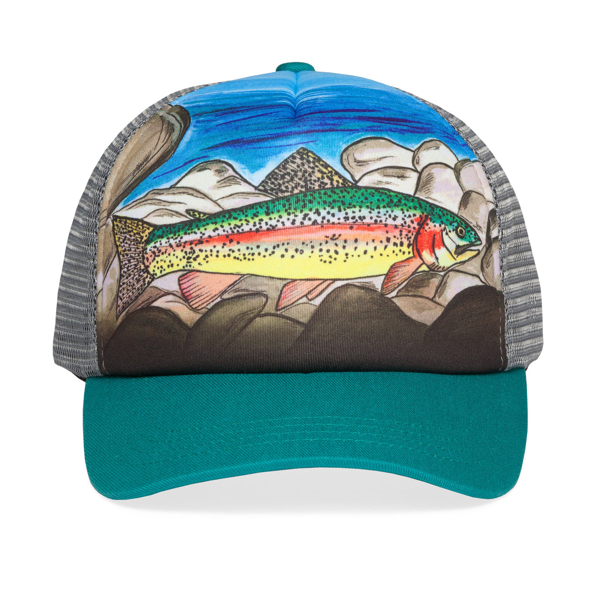 Sunday Afternoons Kids' Kids' Rainbow Trout Trucker